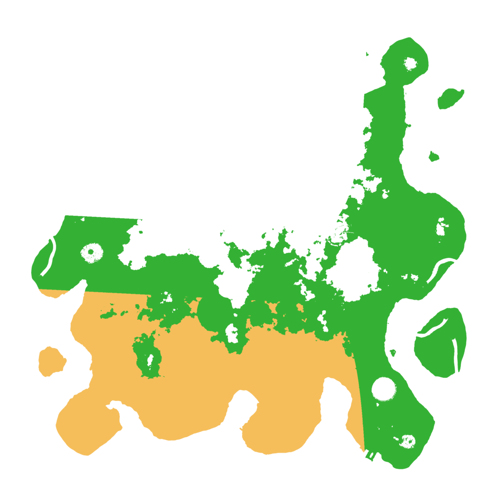 Biome Rust Map: Procedural Map, Size: 3700, Seed: 22570529