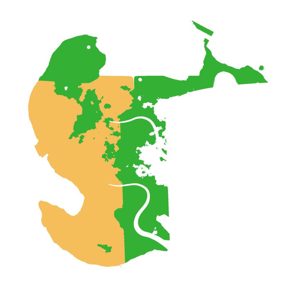 Biome Rust Map: Procedural Map, Size: 2500, Seed: 1291523542