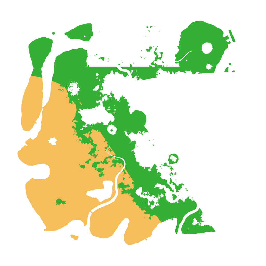 Biome Rust Map: Procedural Map, Size: 4250, Seed: 7605