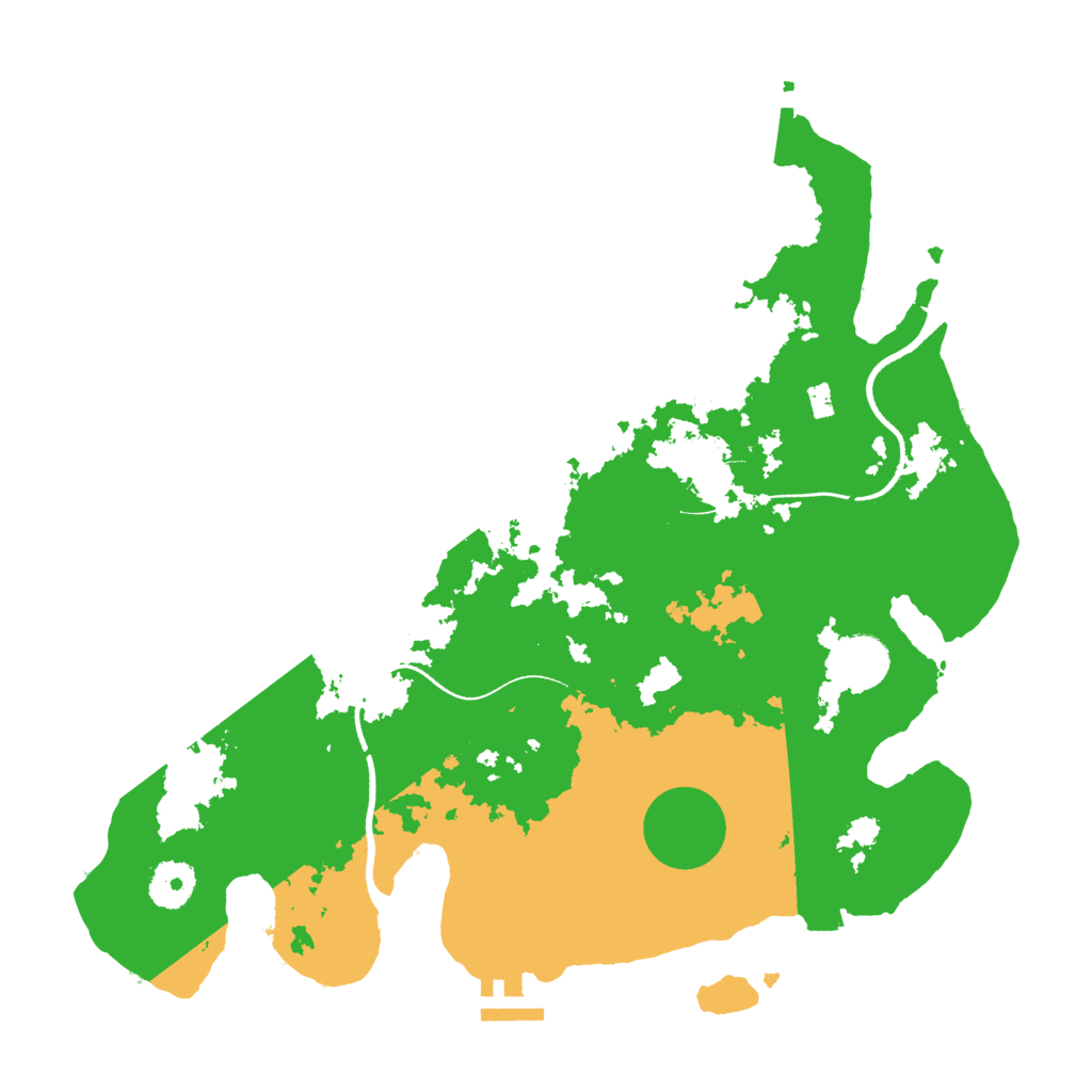 Biome Rust Map: Procedural Map, Size: 3501, Seed: 18563