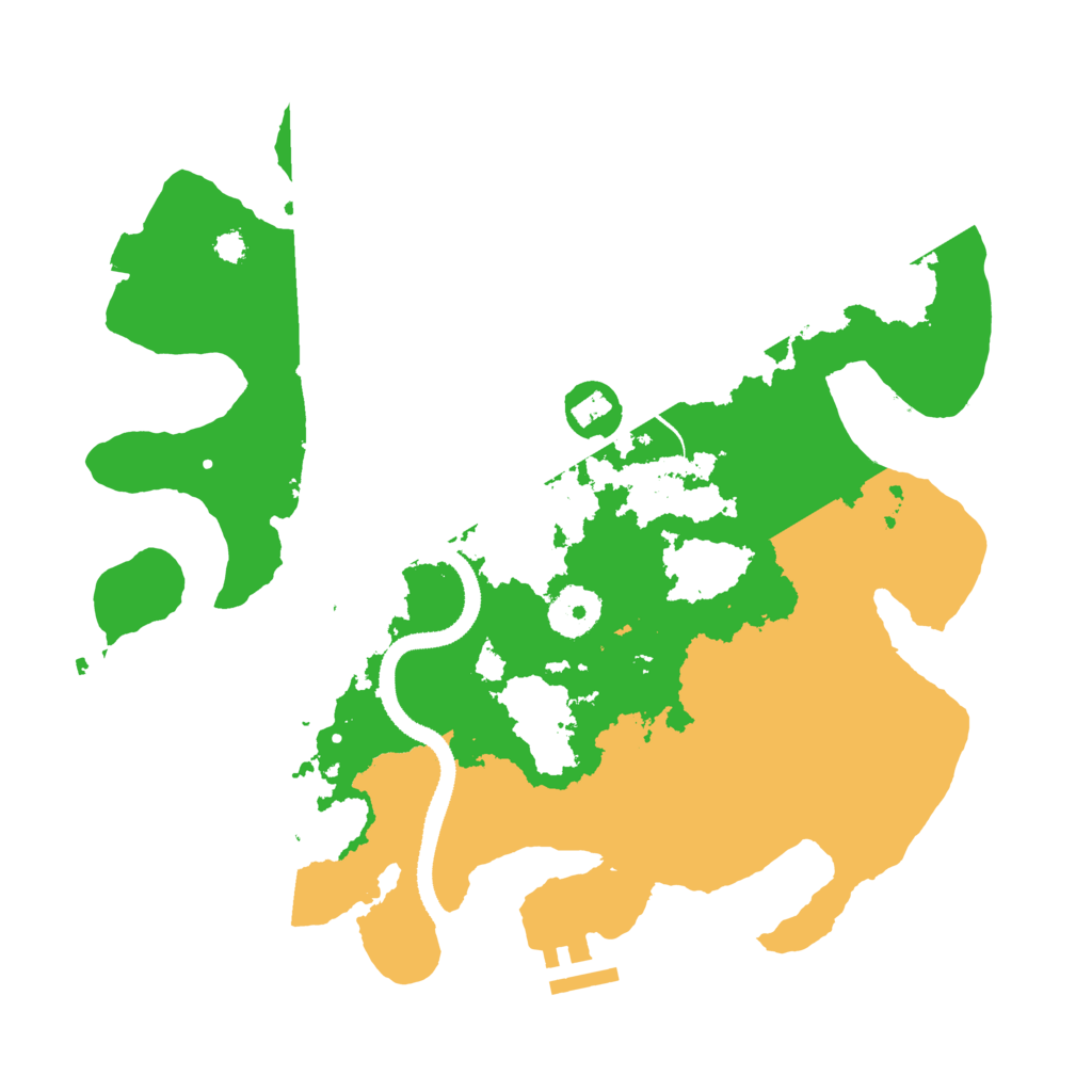 Biome Rust Map: Procedural Map, Size: 3200, Seed: 303