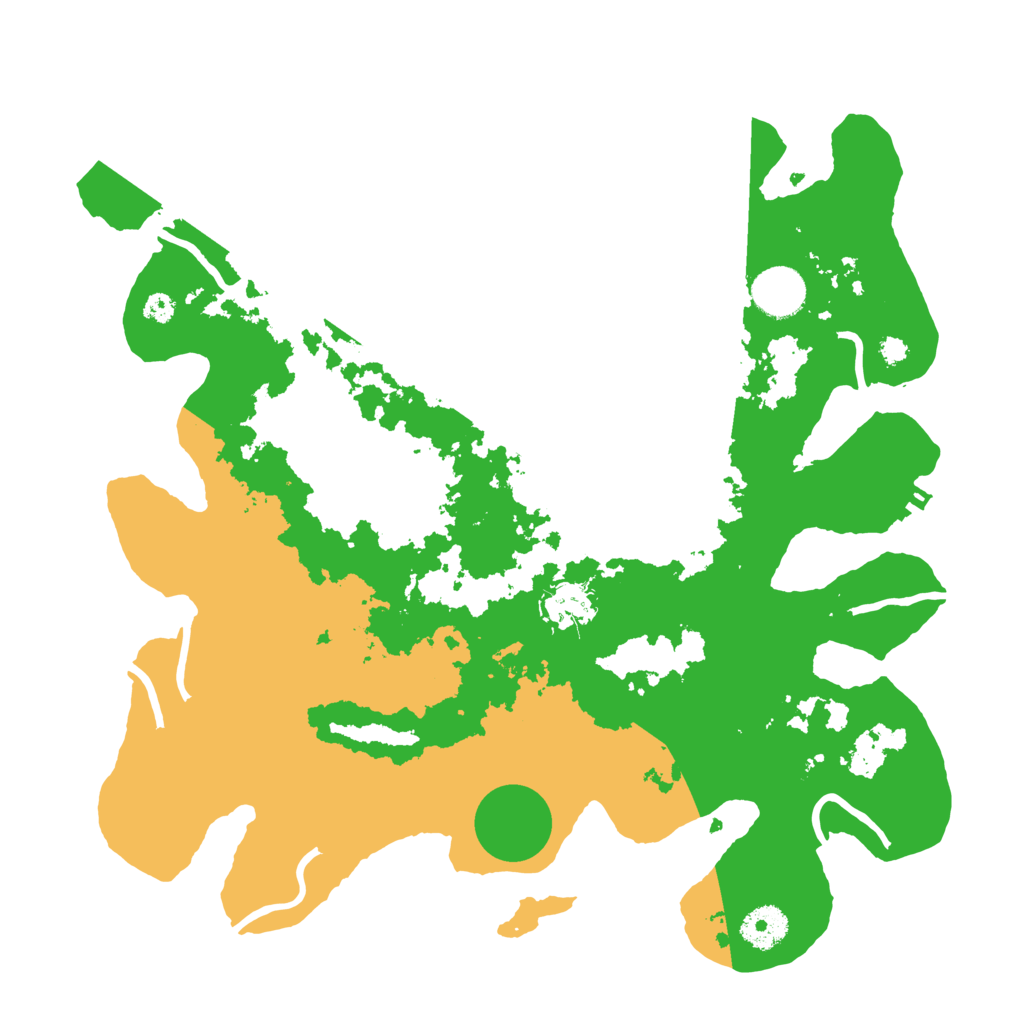 Biome Rust Map: Procedural Map, Size: 3500, Seed: 3681