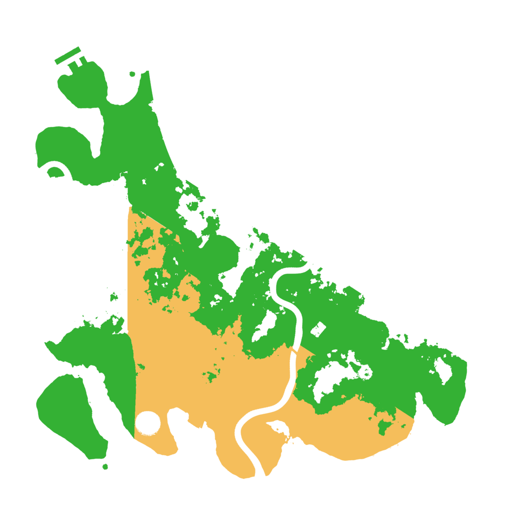 Biome Rust Map: Procedural Map, Size: 3700, Seed: 68541654