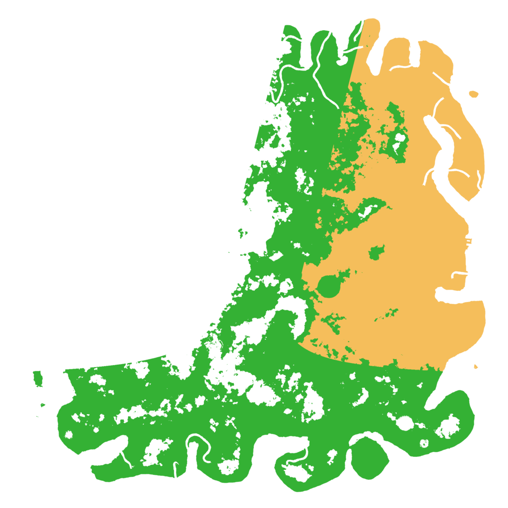 Biome Rust Map: Procedural Map, Size: 6000, Seed: 8712