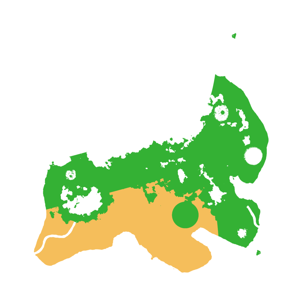 Biome Rust Map: Procedural Map, Size: 3000, Seed: 48418259