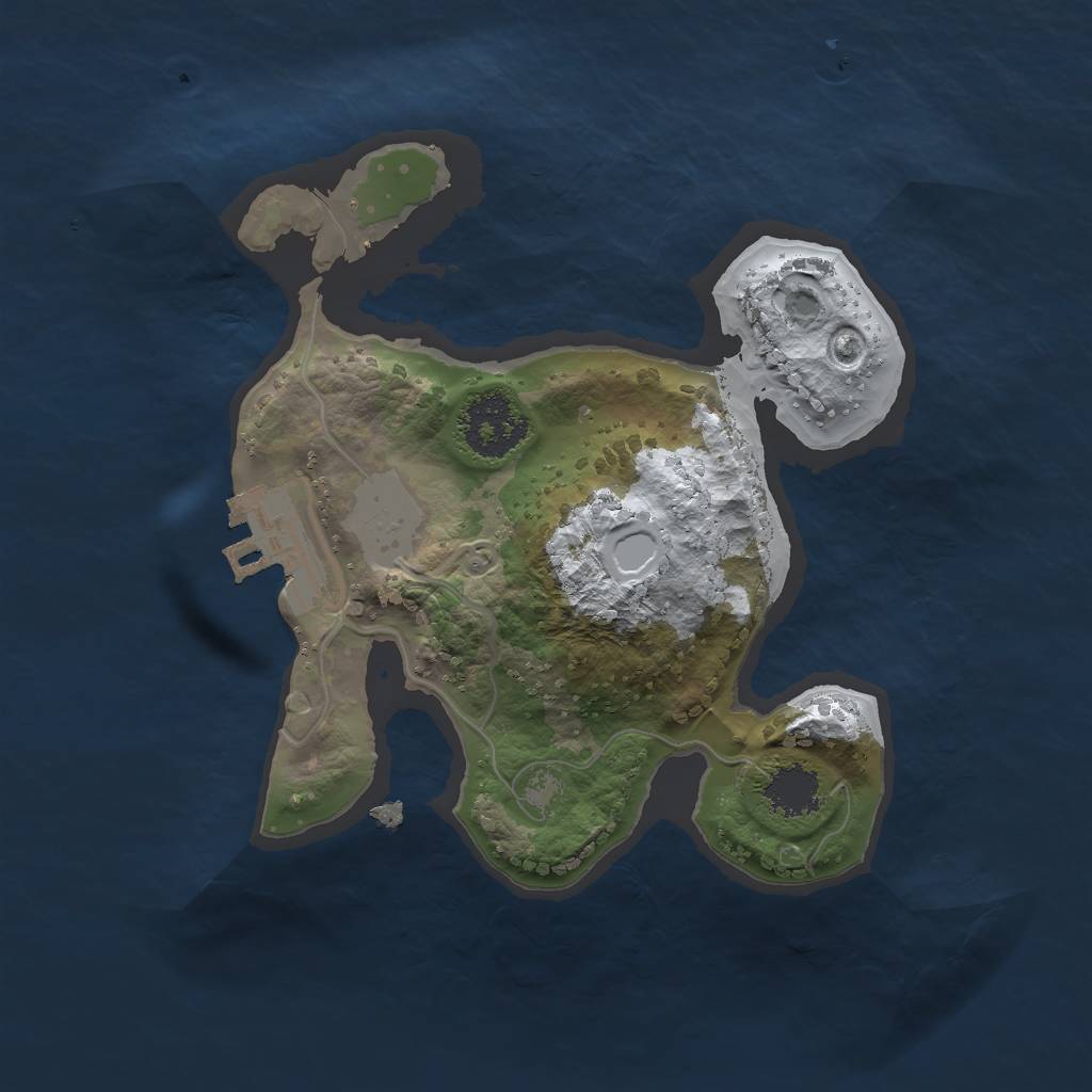 Rust Map: Procedural Map, Size: 1800, Seed: 2120, 6 Monuments