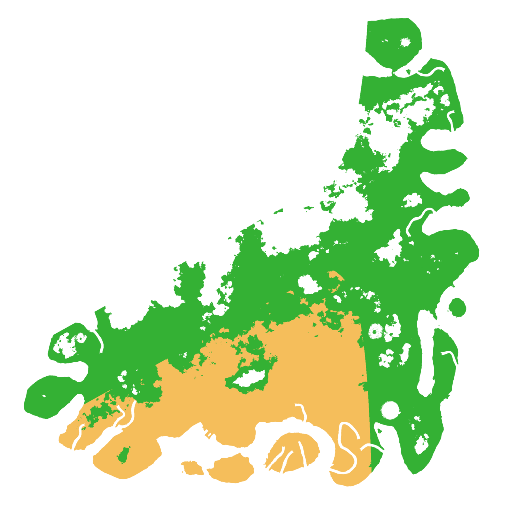 Biome Rust Map: Procedural Map, Size: 5000, Seed: 2045659622