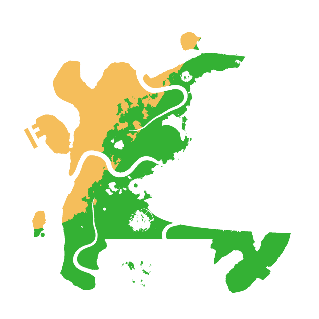 Biome Rust Map: Procedural Map, Size: 3000, Seed: 1254