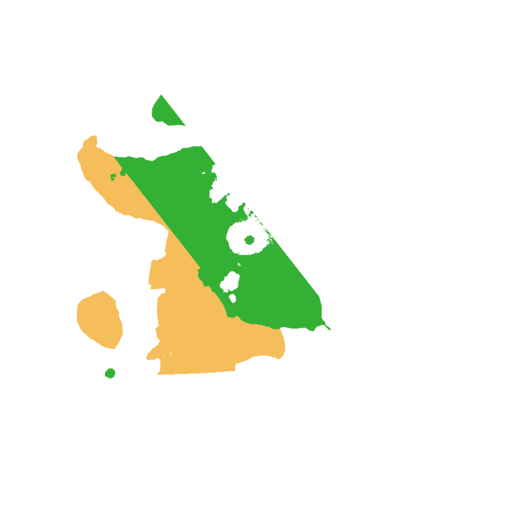 Biome Rust Map: Procedural Map, Size: 2000, Seed: 85610