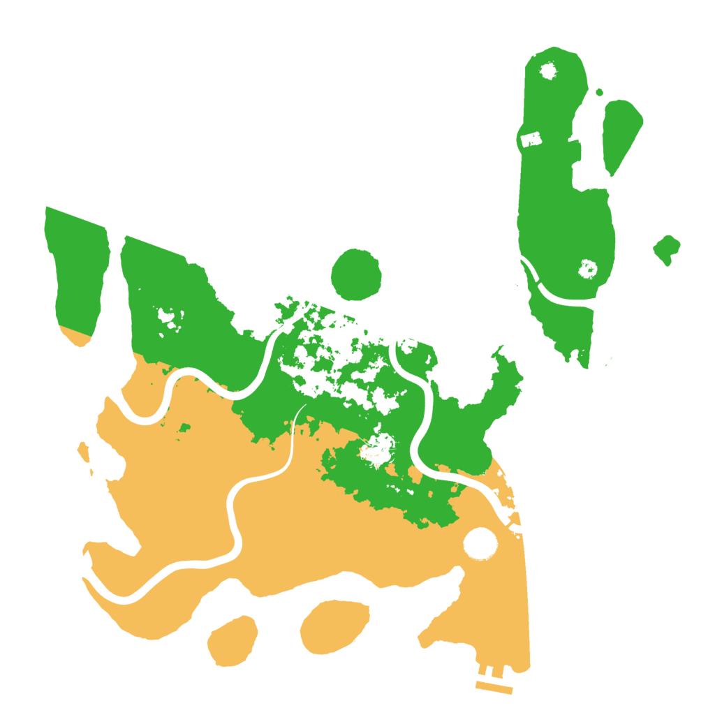 Biome Rust Map: Procedural Map, Size: 3900, Seed: 870025