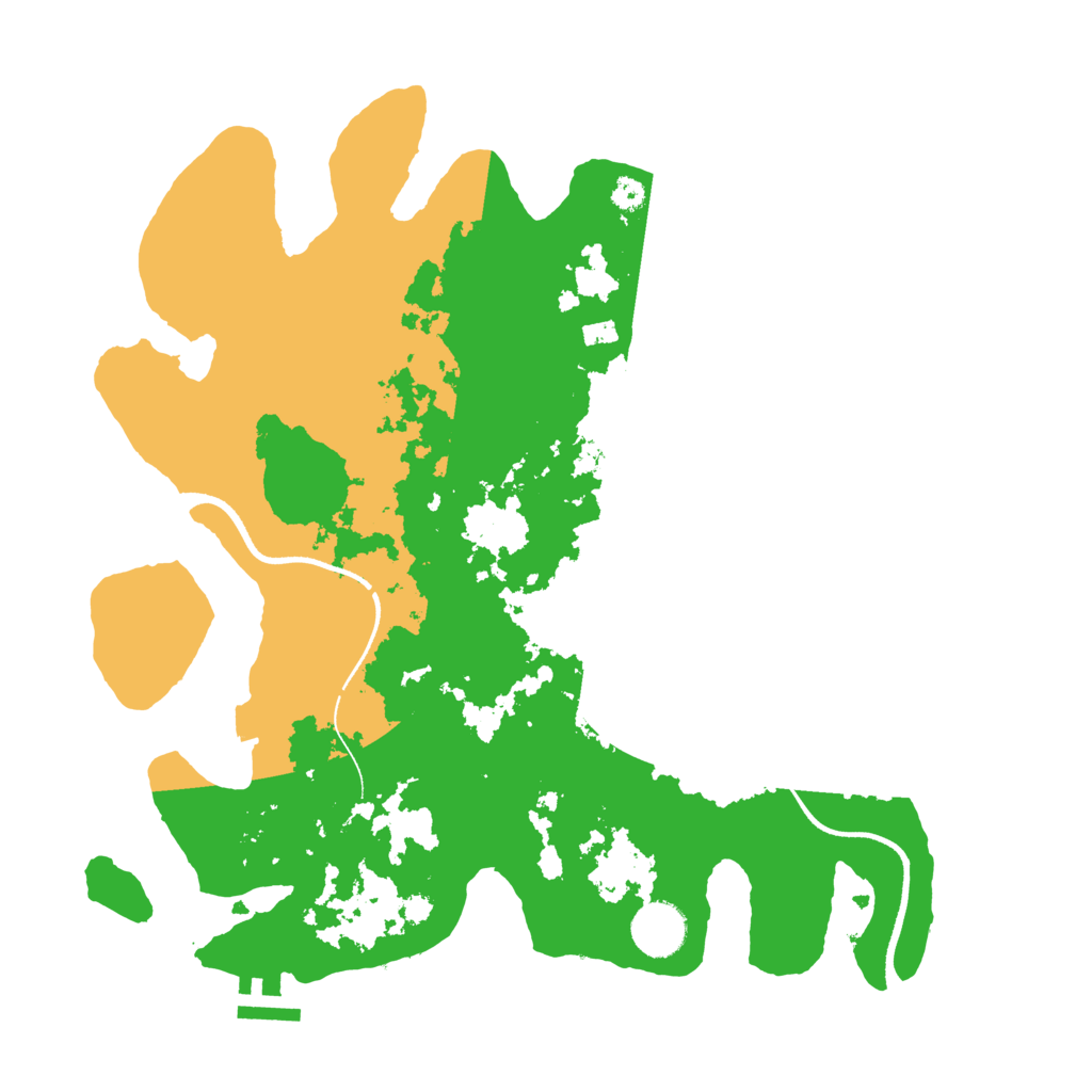 Biome Rust Map: Procedural Map, Size: 3500, Seed: 735431626