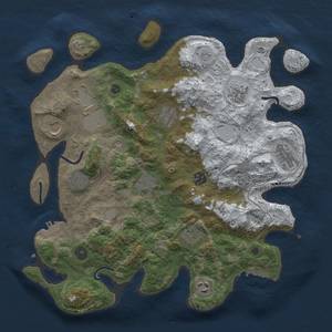 Thumbnail Rust Map: Procedural Map, Size: 3750, Seed: 1398755501, 20 Monuments