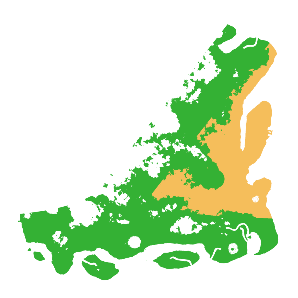 Biome Rust Map: Procedural Map, Size: 4300, Seed: 55