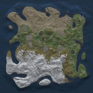 Thumbnail Rust Map: Procedural Map, Size: 3850, Seed: 1128015798, 20 Monuments