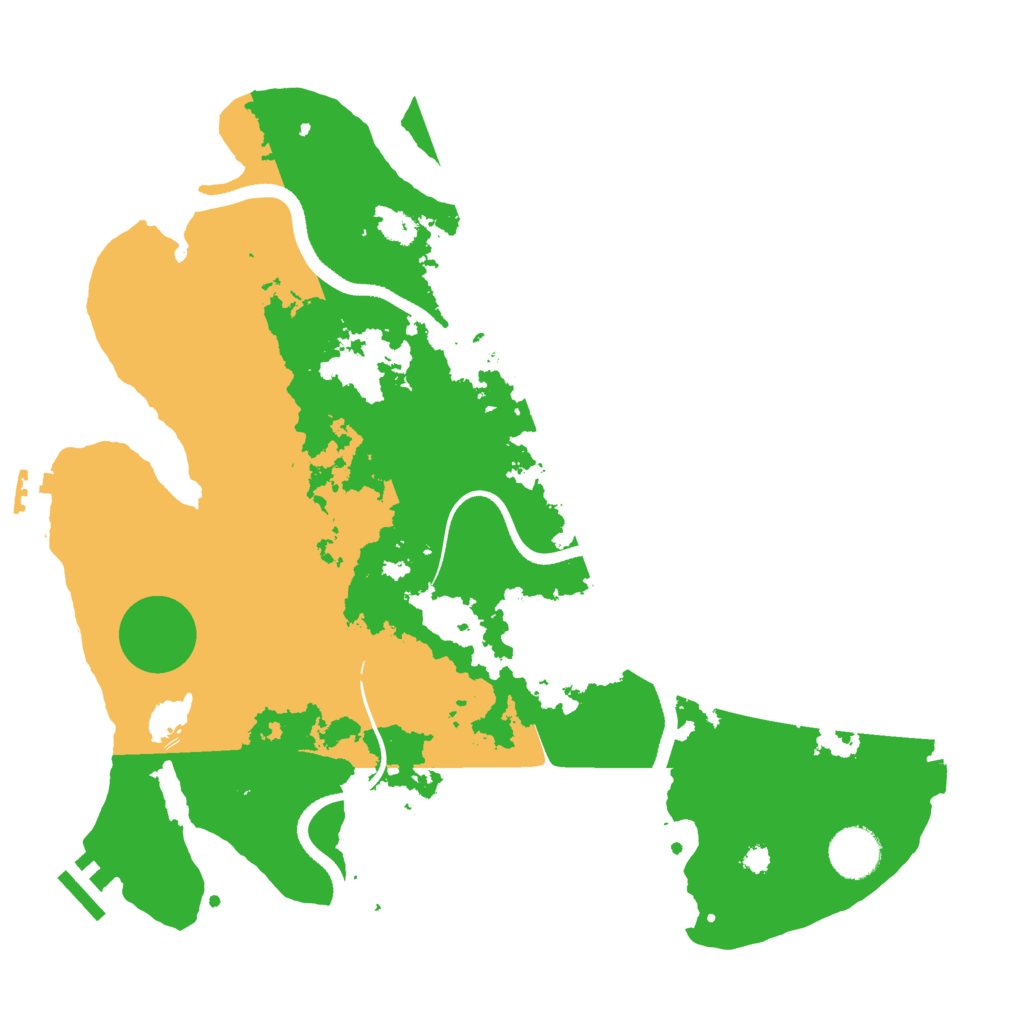 Biome Rust Map: Procedural Map, Size: 3500, Seed: 951