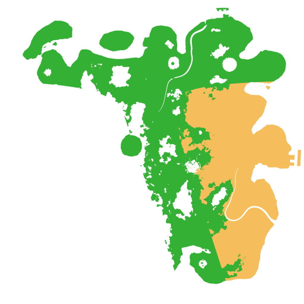 Biome Rust Map: Procedural Map, Size: 3800, Seed: 1758917148