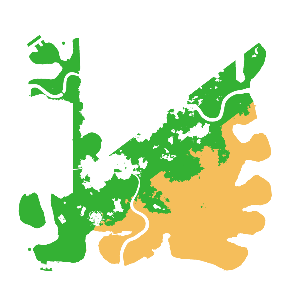 Biome Rust Map: Procedural Map, Size: 3700, Seed: 171680426