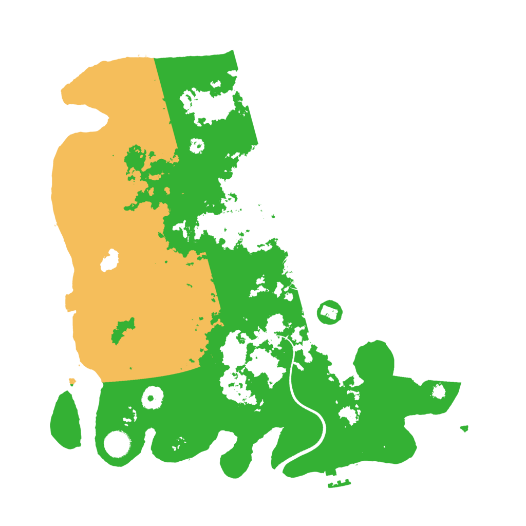 Biome Rust Map: Procedural Map, Size: 3500, Seed: 14118629