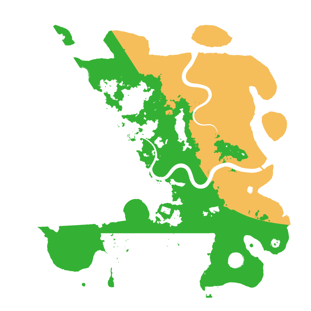 Biome Rust Map: Procedural Map, Size: 3500, Seed: 18406