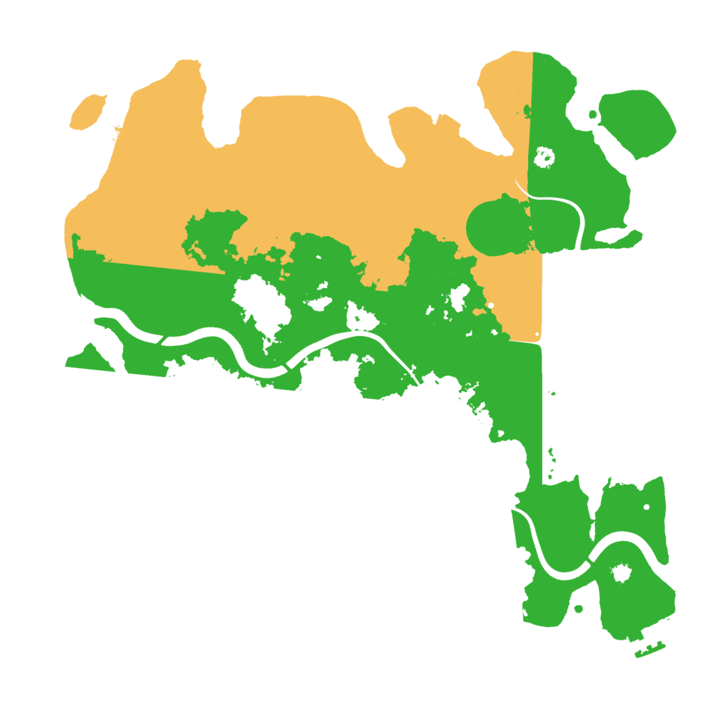 Biome Rust Map: Procedural Map, Size: 3500, Seed: 511554117