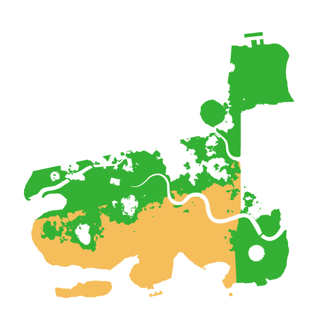 Biome Rust Map: Procedural Map, Size: 3500, Seed: 2586594