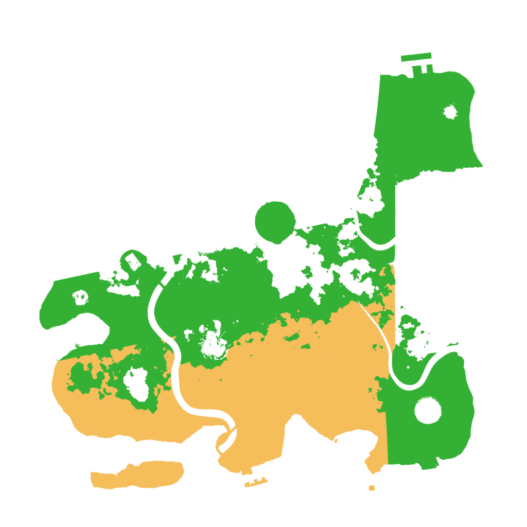 Biome Rust Map: Procedural Map, Size: 3500, Seed: 2586594