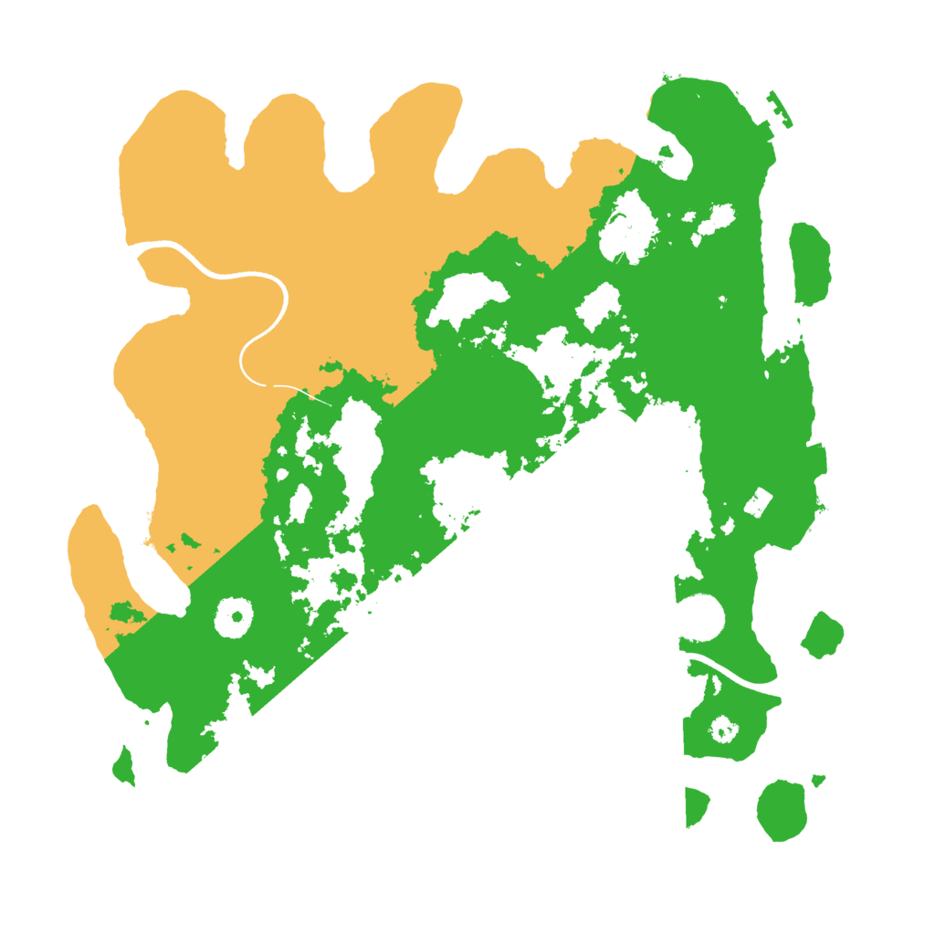 Biome Rust Map: Procedural Map, Size: 3500, Seed: 666909522