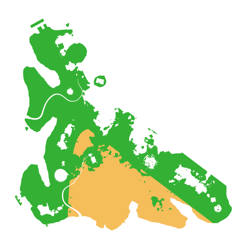 Biome Rust Map: Procedural Map, Size: 3500, Seed: 1674126142