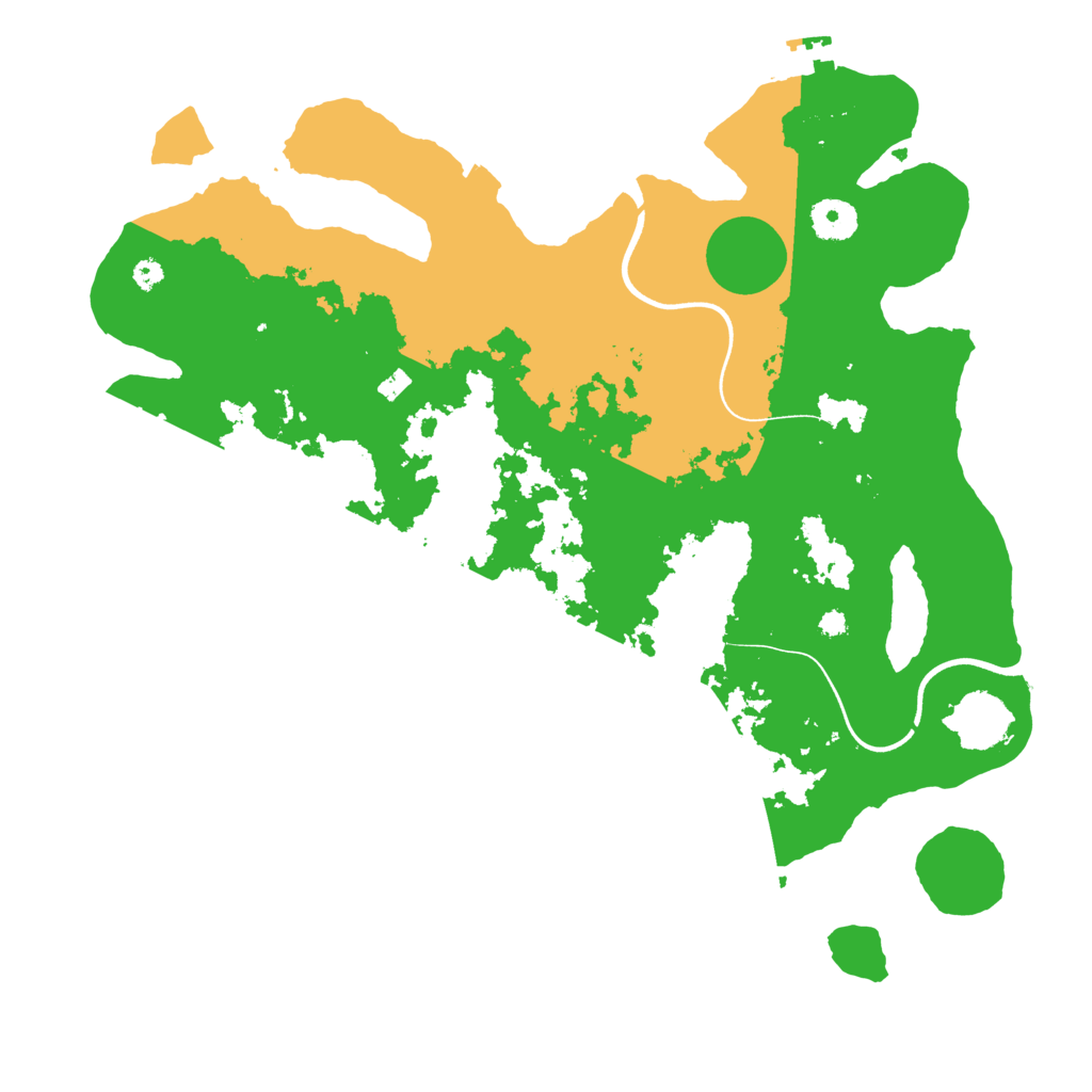 Biome Rust Map: Procedural Map, Size: 3700, Seed: 10548461
