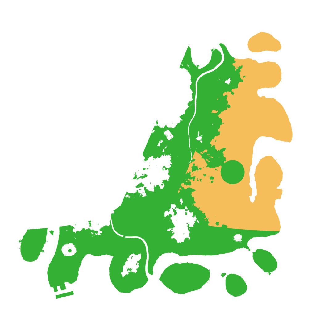 Biome Rust Map: Procedural Map, Size: 3500, Seed: 2101038932