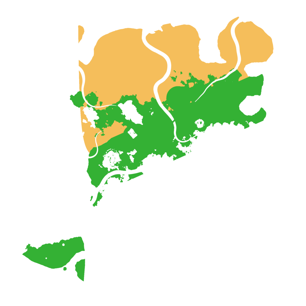 Biome Rust Map: Procedural Map, Size: 3500, Seed: 778849321