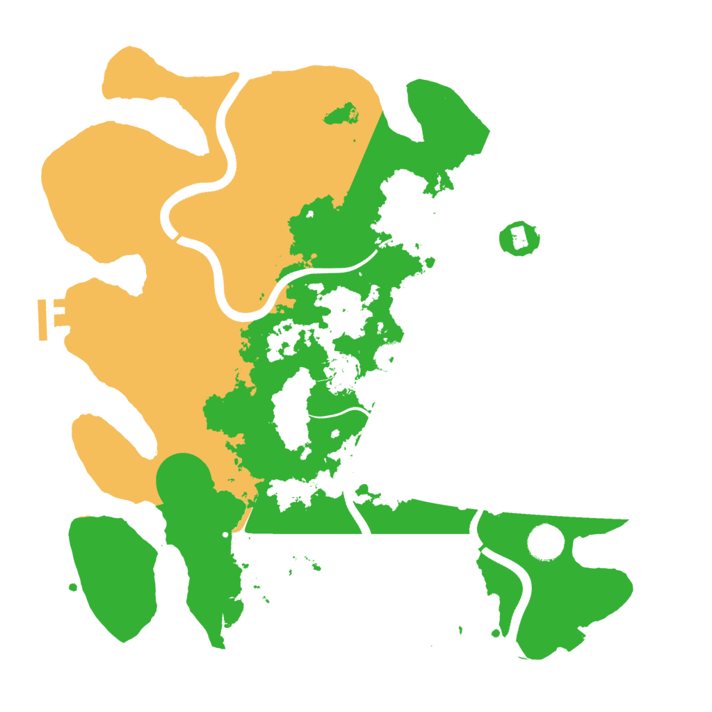 Biome Rust Map: Procedural Map, Size: 3500, Seed: 843213840