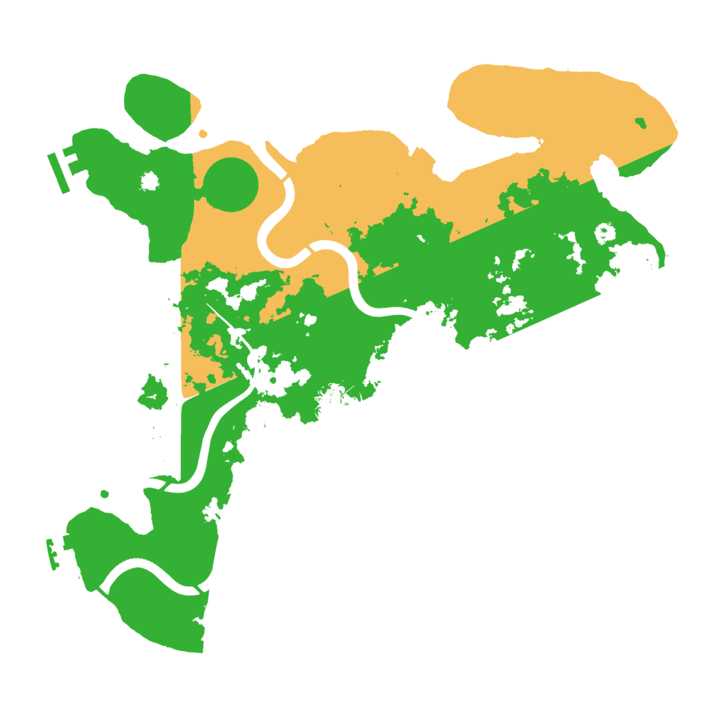 Biome Rust Map: Procedural Map, Size: 3500, Seed: 3298615