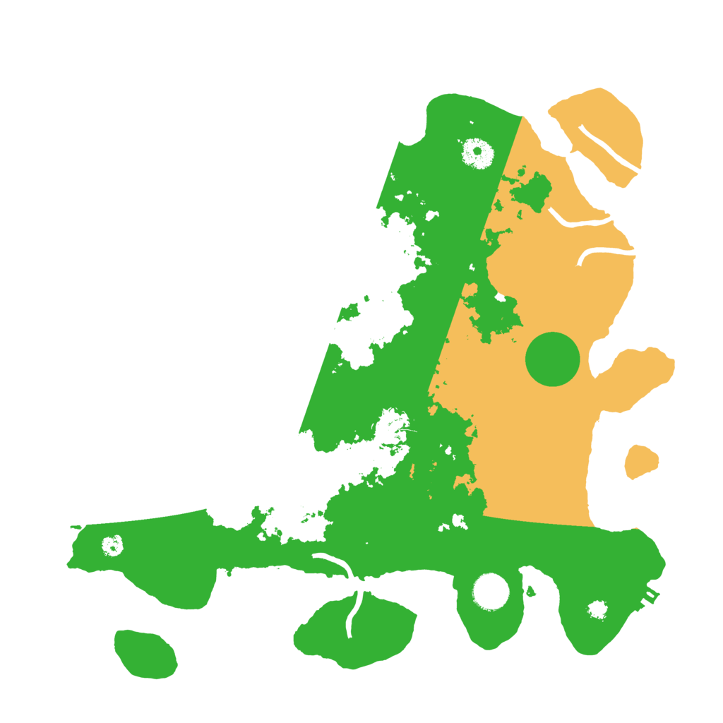 Biome Rust Map: Procedural Map, Size: 3500, Seed: 520