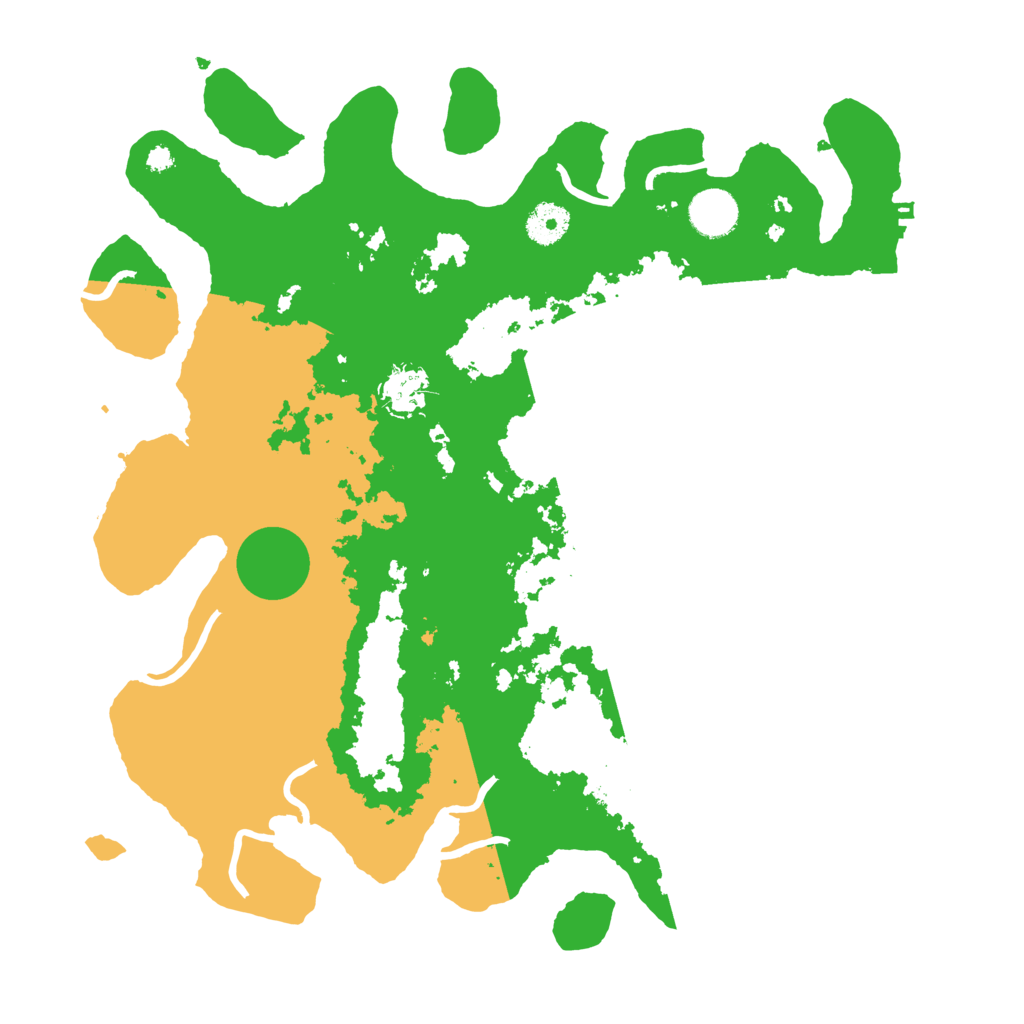 Biome Rust Map: Procedural Map, Size: 3700, Seed: 18182