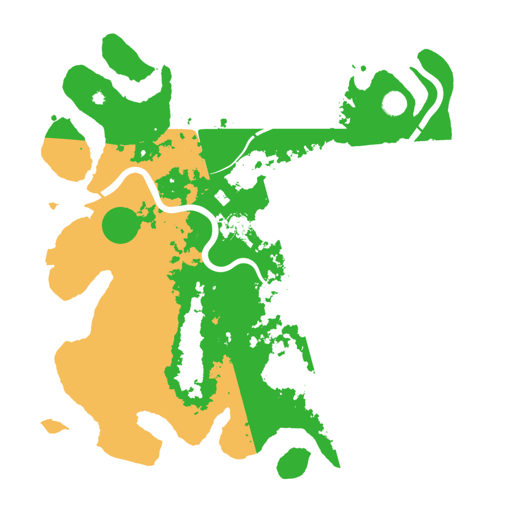 Biome Rust Map: Procedural Map, Size: 3700, Seed: 18182