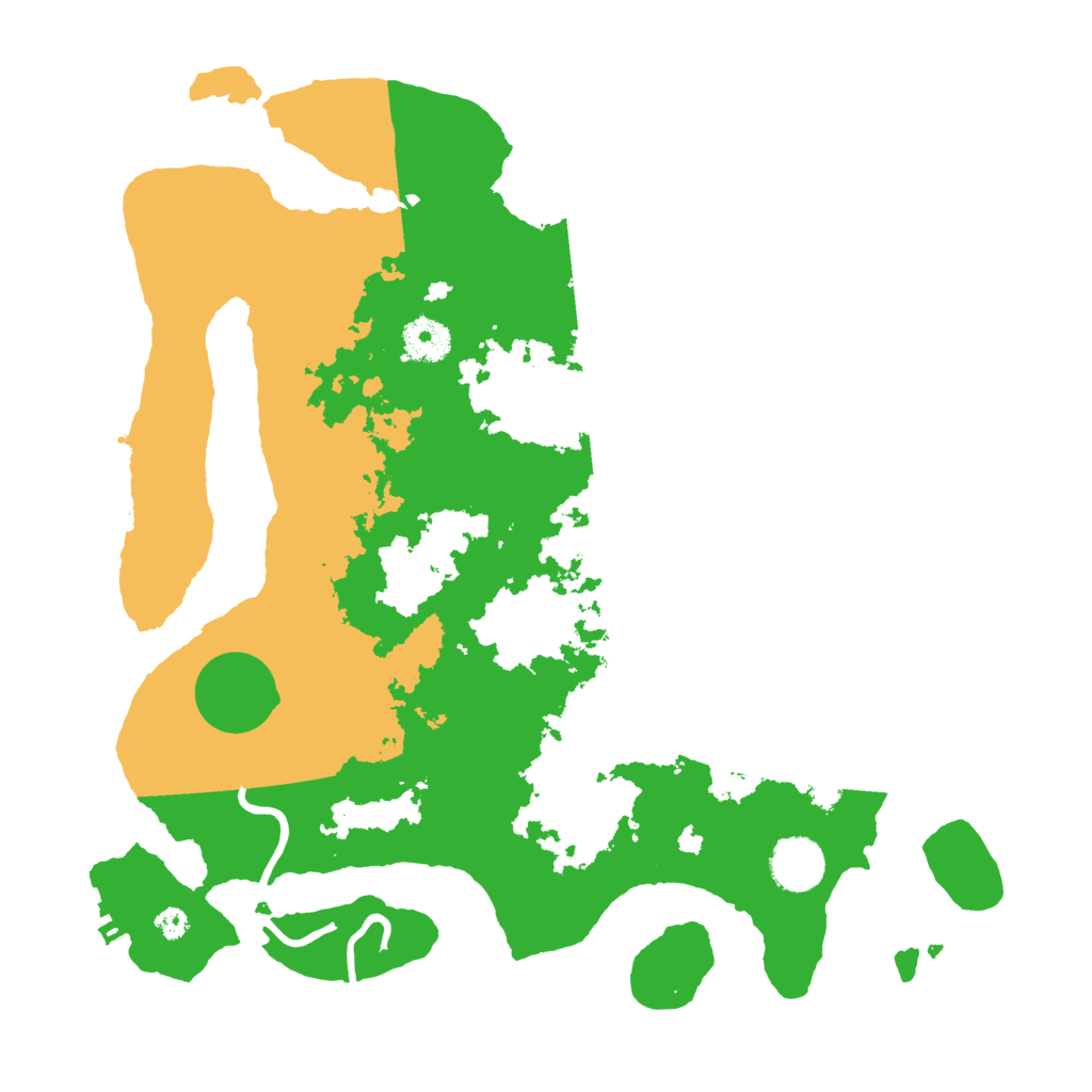 Biome Rust Map: Procedural Map, Size: 3550, Seed: 93465