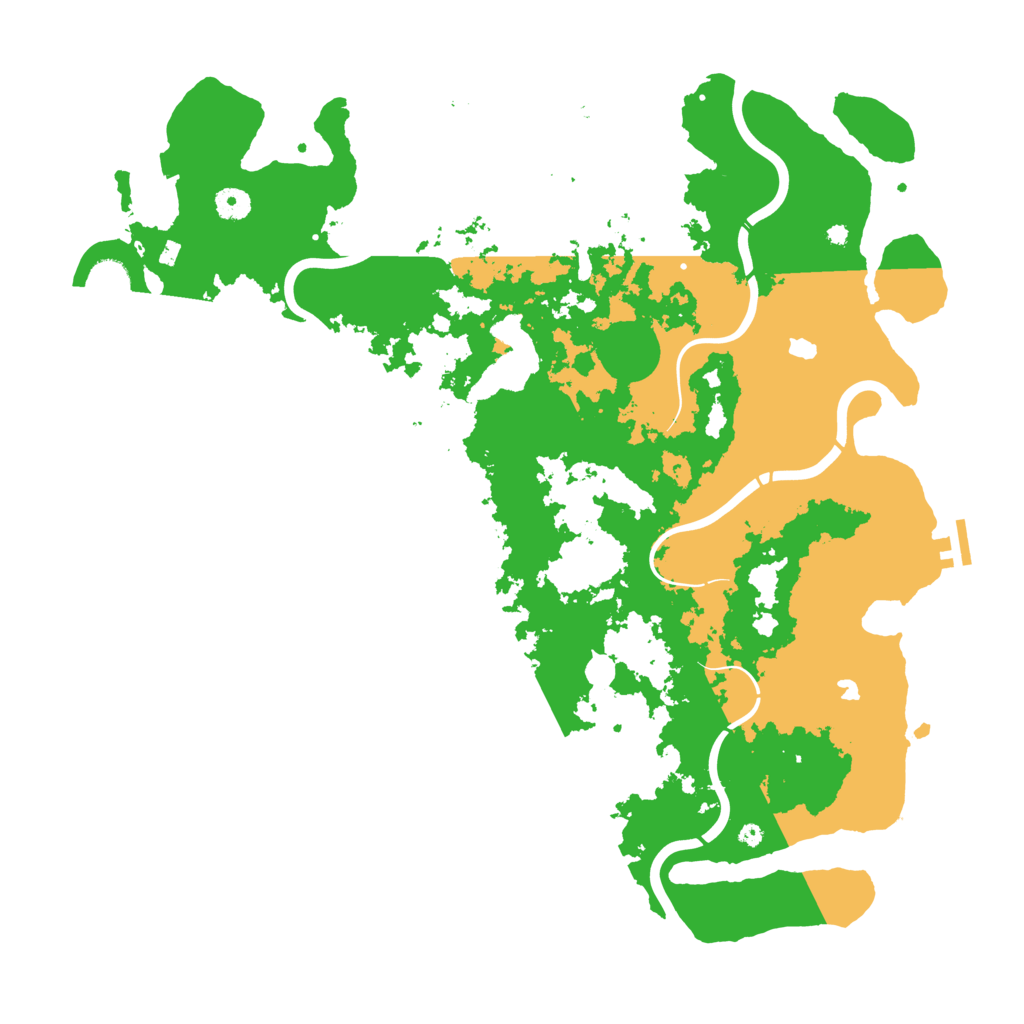 Biome Rust Map: Procedural Map, Size: 4500, Seed: 77101177