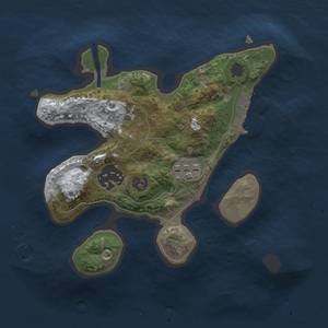 Thumbnail Rust Map: Procedural Map, Size: 2000, Seed: 2600, 8 Monuments