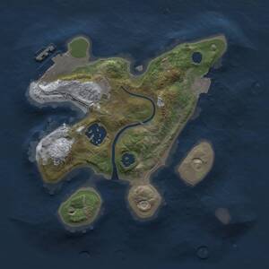 Thumbnail Rust Map: Procedural Map, Size: 2000, Seed: 2600, 3 Monuments