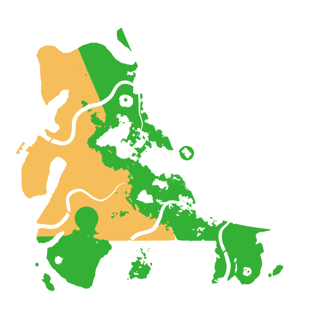 Biome Rust Map: Procedural Map, Size: 3600, Seed: 2159965