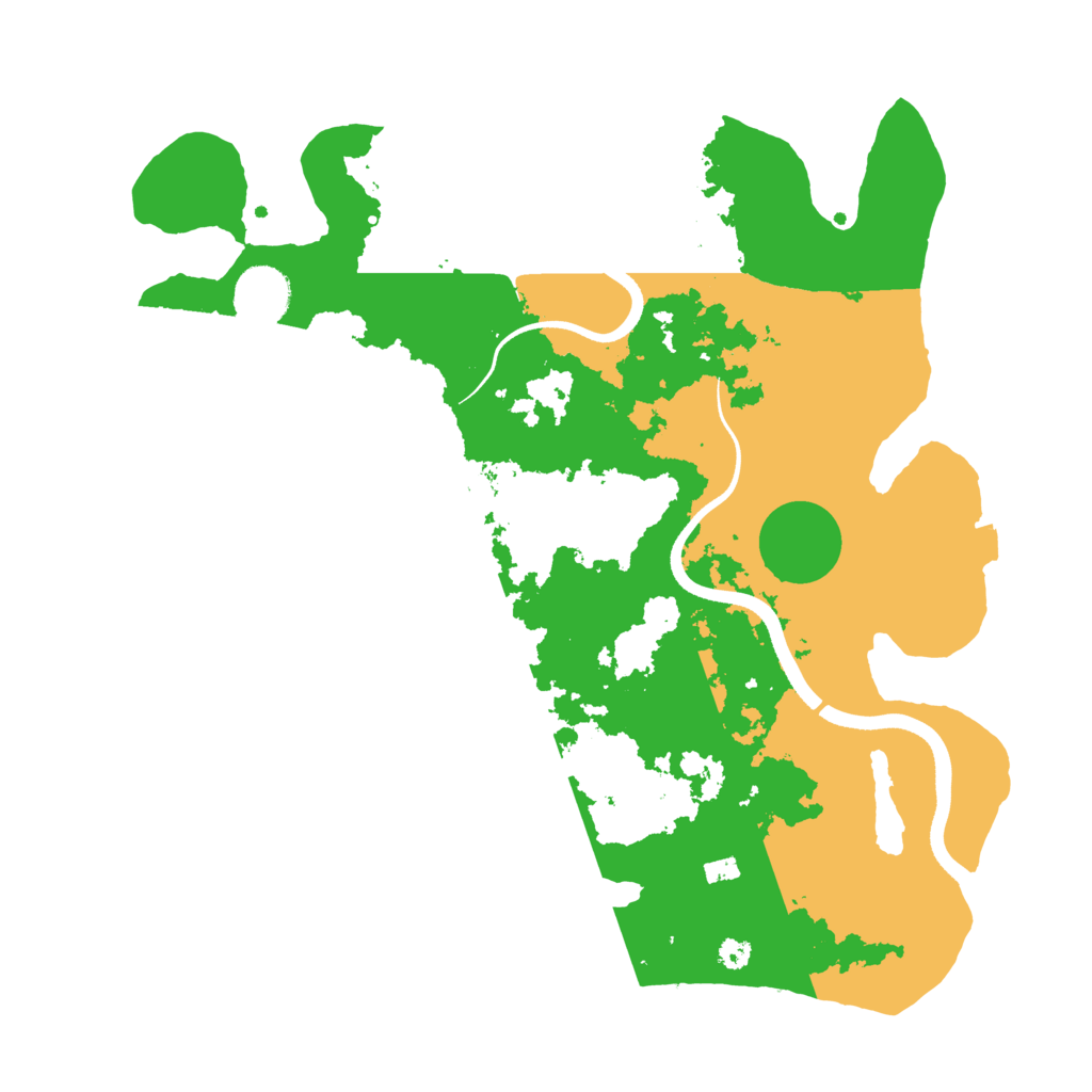 Biome Rust Map: Procedural Map, Size: 3500, Seed: 1493622563