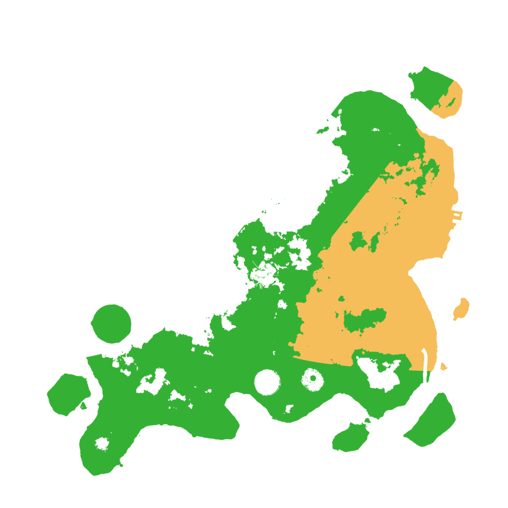 Biome Rust Map: Procedural Map, Size: 3500, Seed: 1052094969