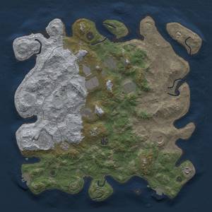 Thumbnail Rust Map: Procedural Map, Size: 4000, Seed: 703112008, 16 Monuments