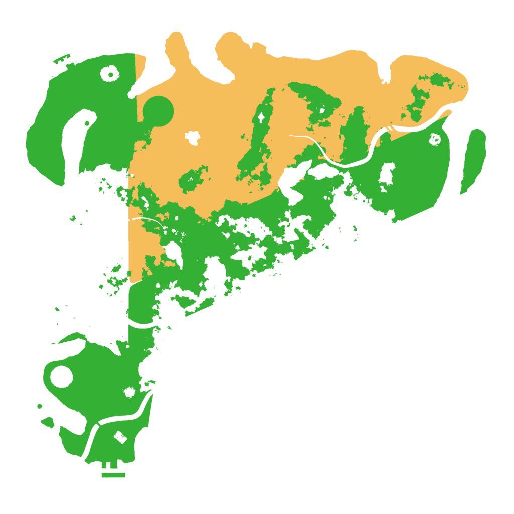 Biome Rust Map: Procedural Map, Size: 4400, Seed: 88888884