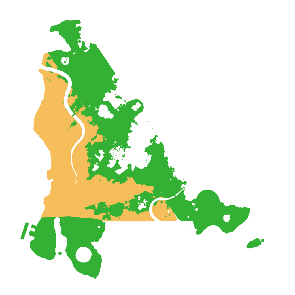 Biome Rust Map: Procedural Map, Size: 3500, Seed: 732342