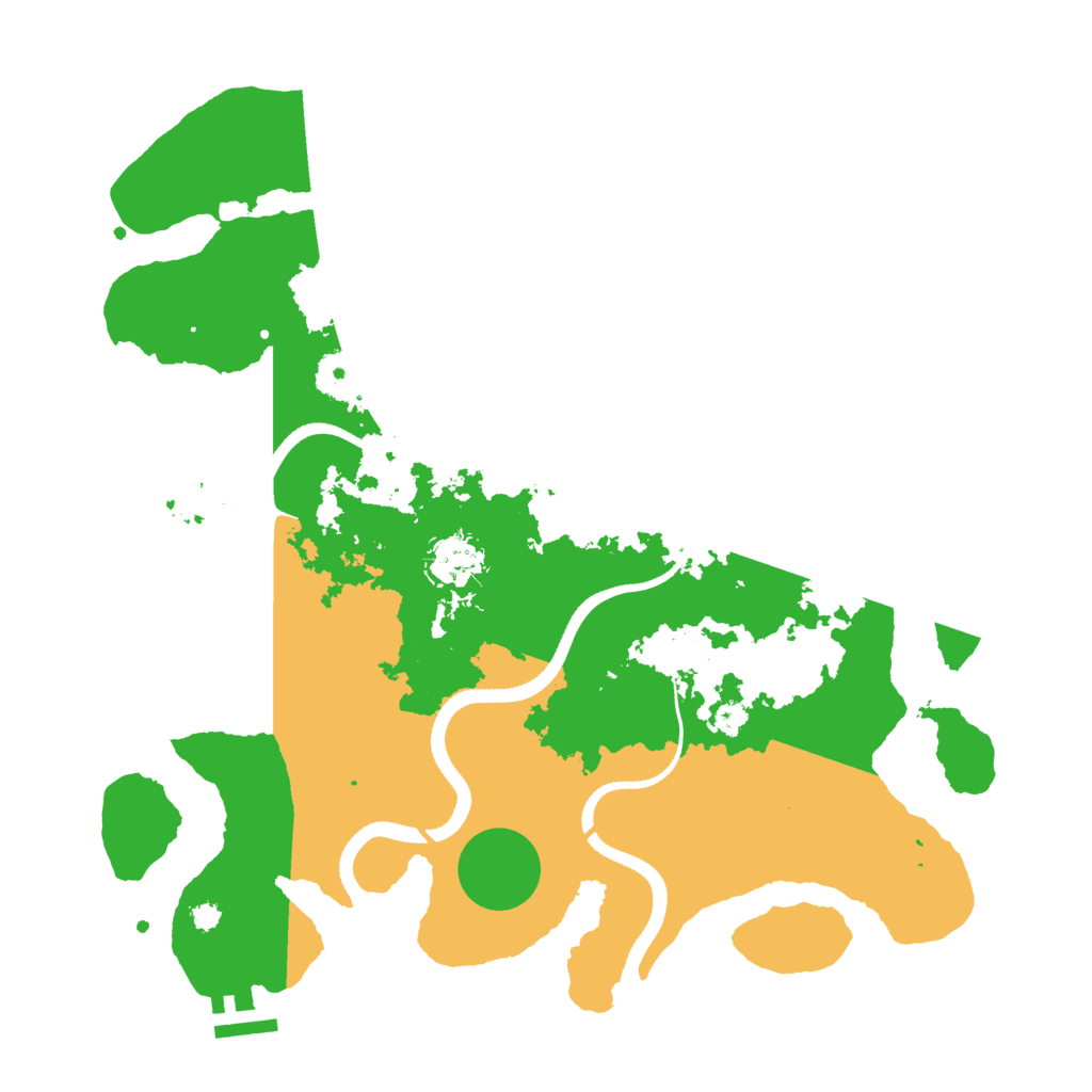 Biome Rust Map: Procedural Map, Size: 3500, Seed: 13539