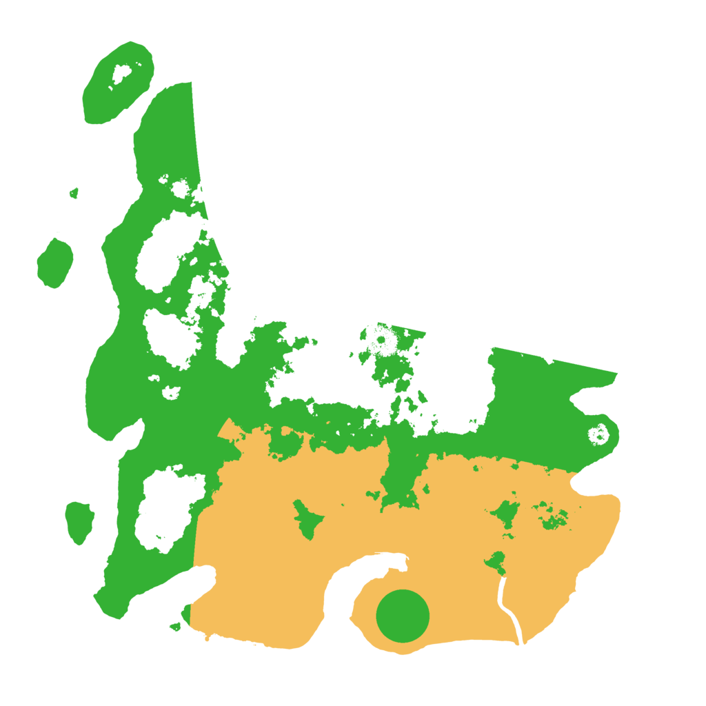 Biome Rust Map: Procedural Map, Size: 3500, Seed: 834061698