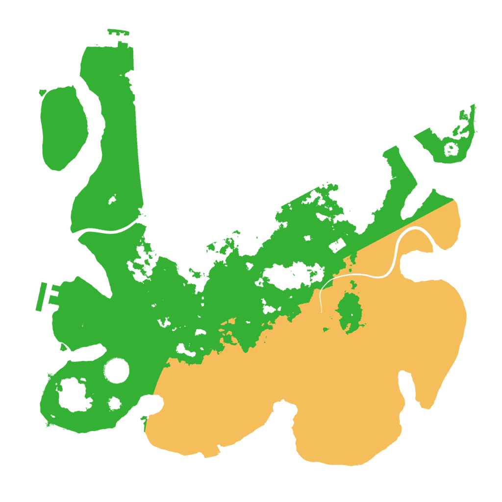 Biome Rust Map: Procedural Map, Size: 3500, Seed: 317556517