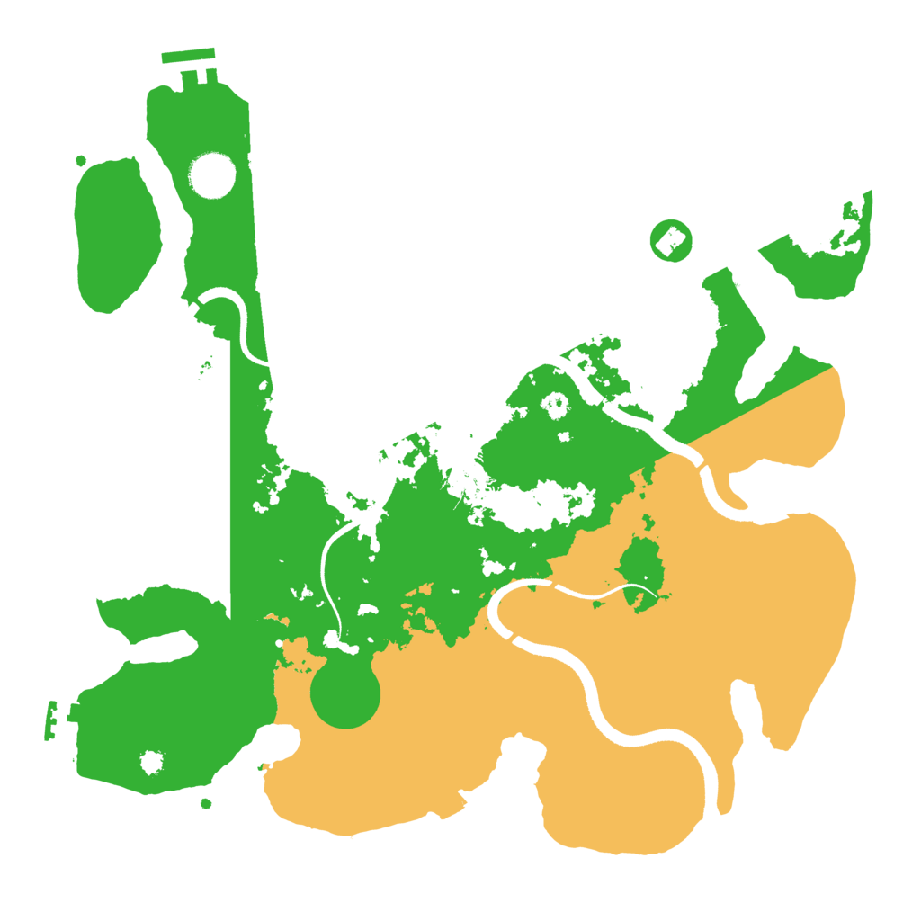 Biome Rust Map: Procedural Map, Size: 3500, Seed: 317556517
